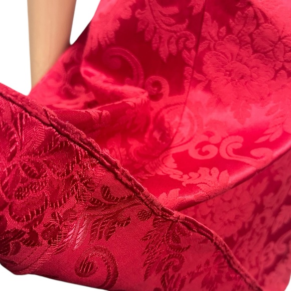 Gunne Sax Jessica Mcclintock Red Fit and Flare Semi Formal Party Dress Juniors 7 - Picture 7 of 12